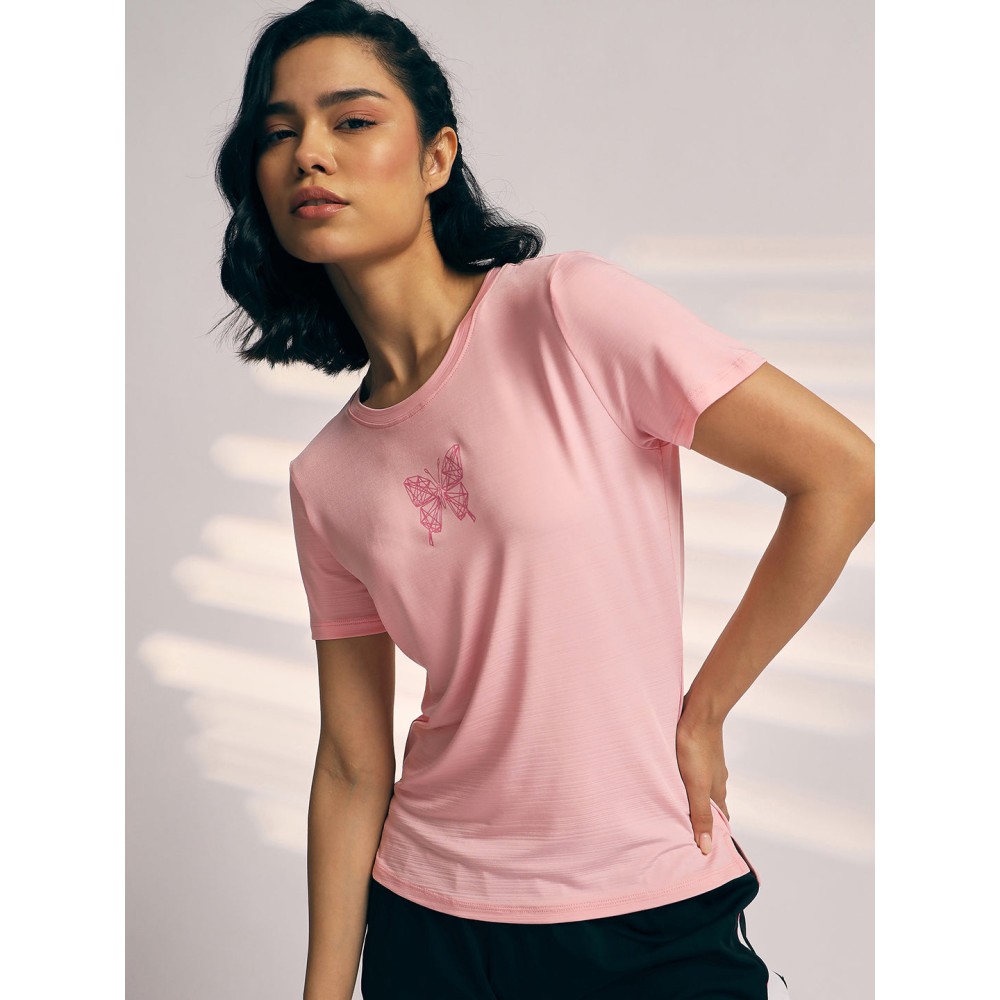 SG T-SHIRT WOMEN SG H3WT8265 LIGHT PINK, S, Light Pink