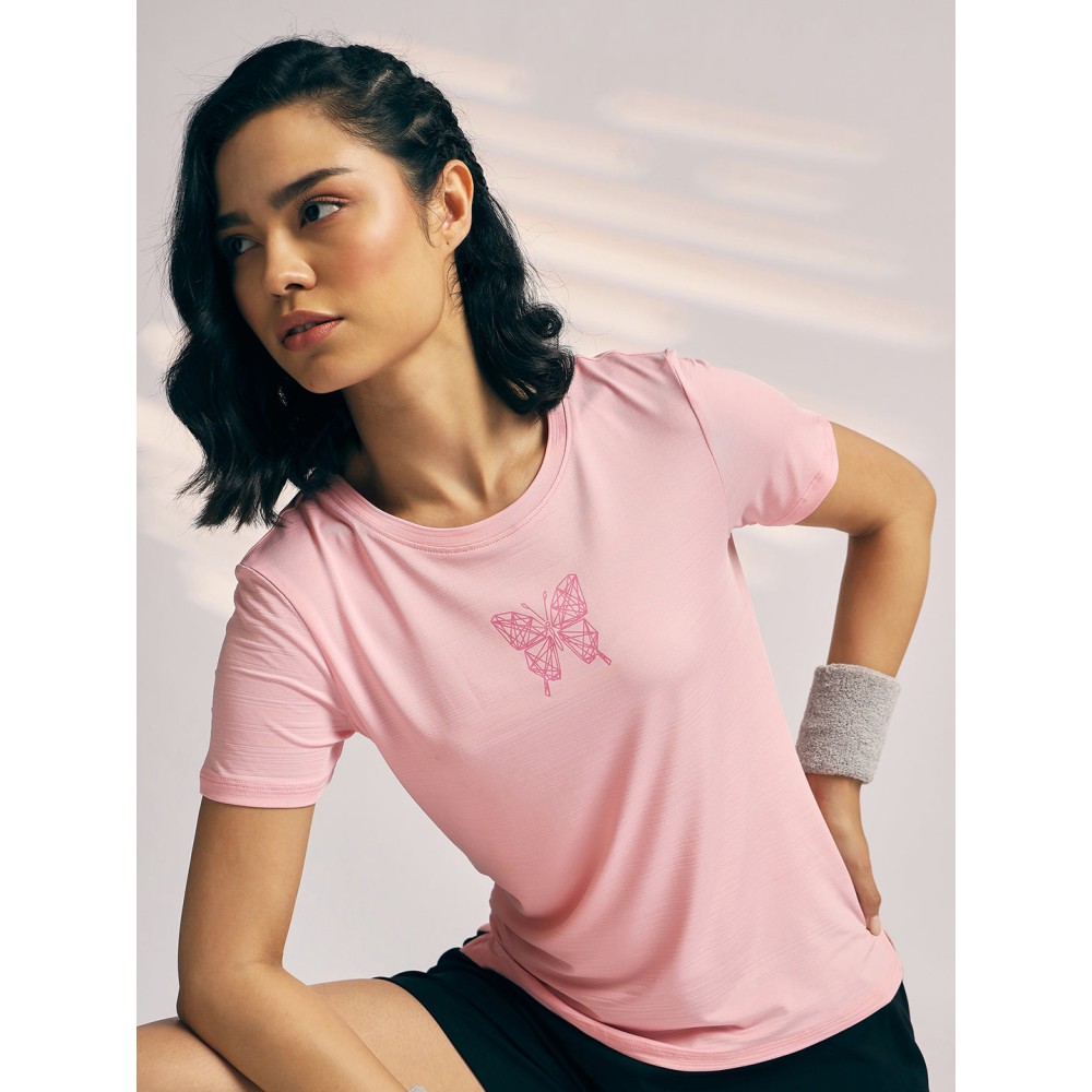 SG T-SHIRT WOMEN SG H3WT8265 LIGHT PINK, S, Light Pink