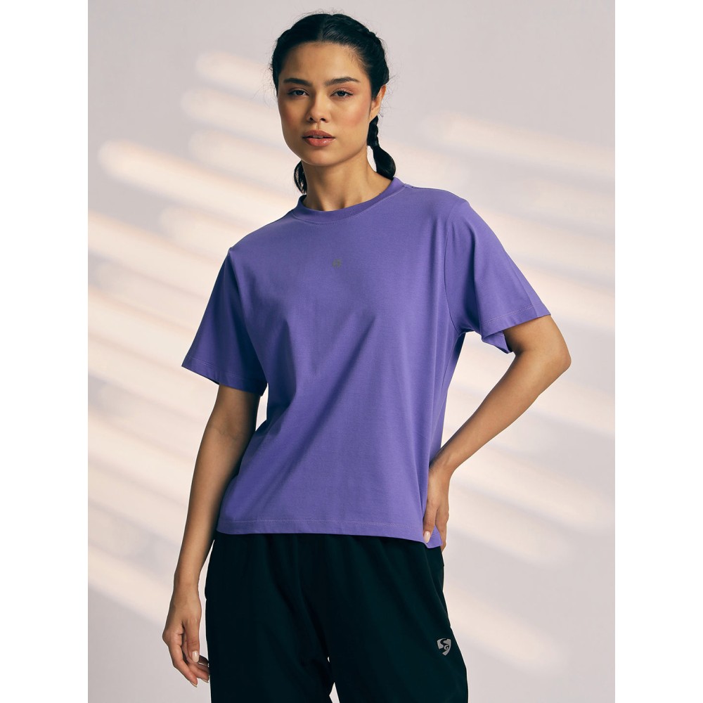 SG T-SHIRT WOMEN SG H3WT8299 LAVENDER, S, Lavender