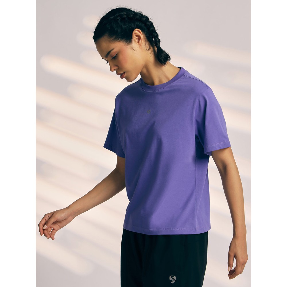SG T-SHIRT WOMEN SG H3WT8299 LAVENDER, S, Lavender