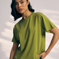 SG T-SHIRT WOMEN SG H3WT8299 OLIVE GREEN, S, Olive Green