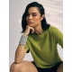 SG T-SHIRT WOMEN SG H3WT8299 OLIVE GREEN, S, Olive Green