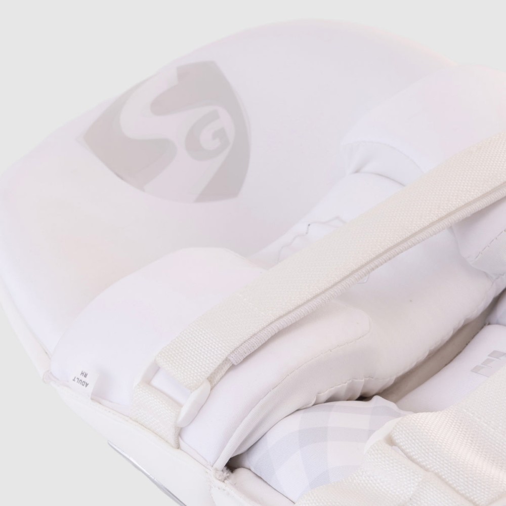 SG Test White Batting Legguard, Junior, Right