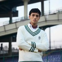 SG The Pavilion Cricket Pullover (Green), S, White / Green