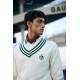 SG The Pavilion Cricket Pullover (Green), S, White / Green