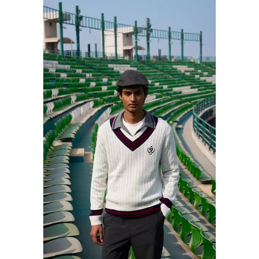 SG The Pavilion Cricket Pullover (Maroon), S, White/ Maroon/ Navy SG The Pavilion Cricket Pullover (Maroon), S, White/ Maroon/ Navy