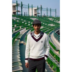 SG The Pavilion Cricket Pullover (Maroon)