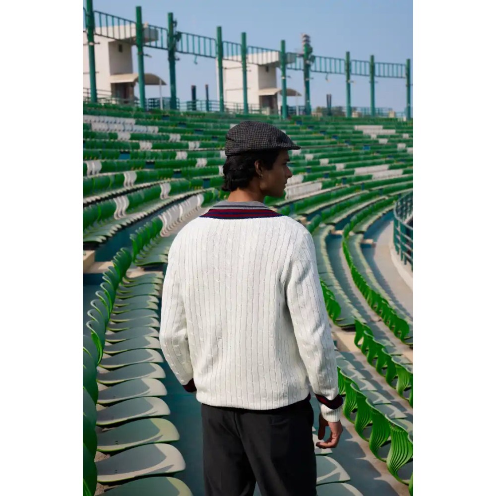 SG The Pavilion Cricket Pullover (Maroon), S, White/ Maroon/ Navy SG The Pavilion Cricket Pullover (Maroon), S, White/ Maroon/ Navy