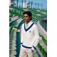 SG The Pavilion Cricket Pullover (Navy), S, White/ Blue/ Navy