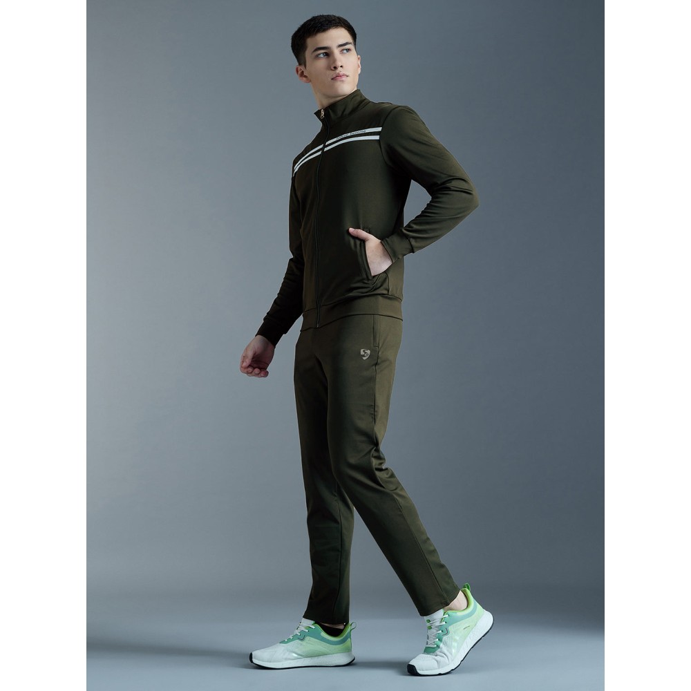 SG Poly Spandex COR Track Suit For Men And Boys, S, Olive SG Poly Spandex COR Track Suit For Men And Boys, S, Olive