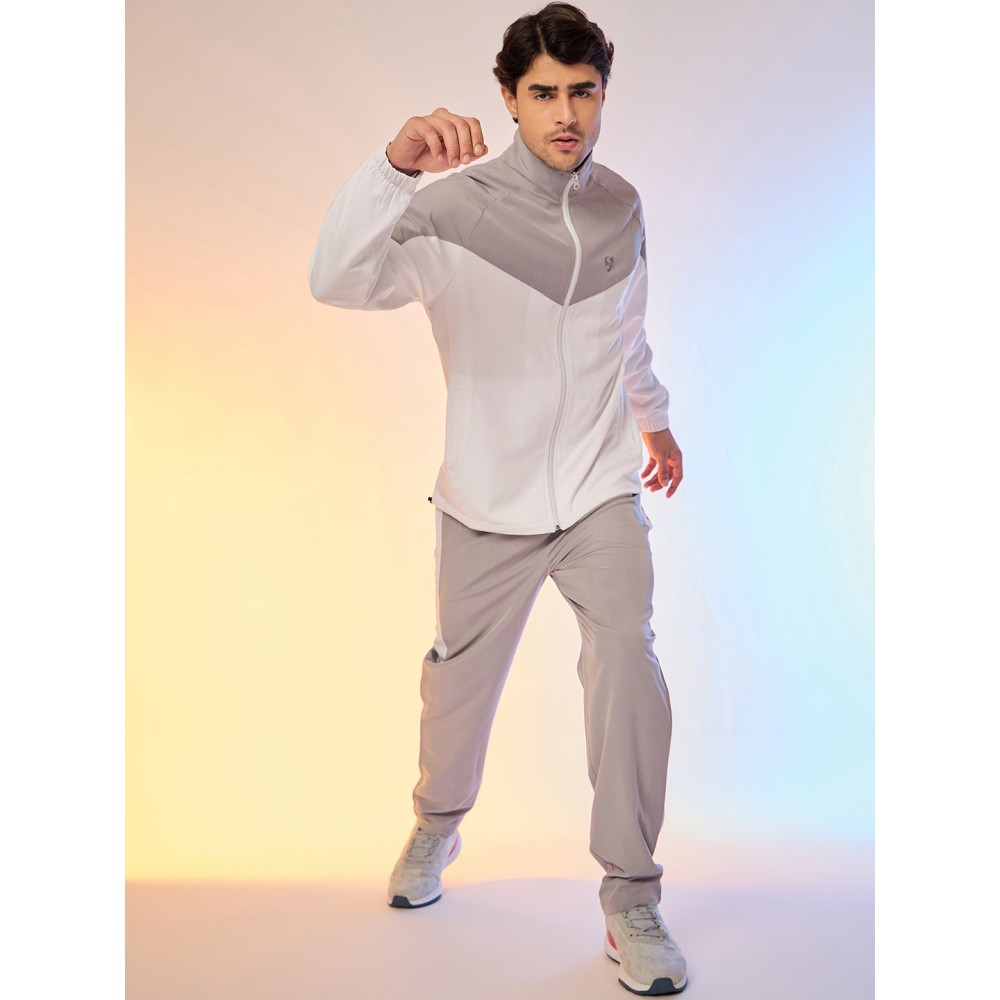 SG TRACKSUIT MEN SG H3MTS8237 GREY/WHITE, S, Grey/ White SG TRACKSUIT MEN SG H3MTS8237 GREY/WHITE, S, Grey/ White
