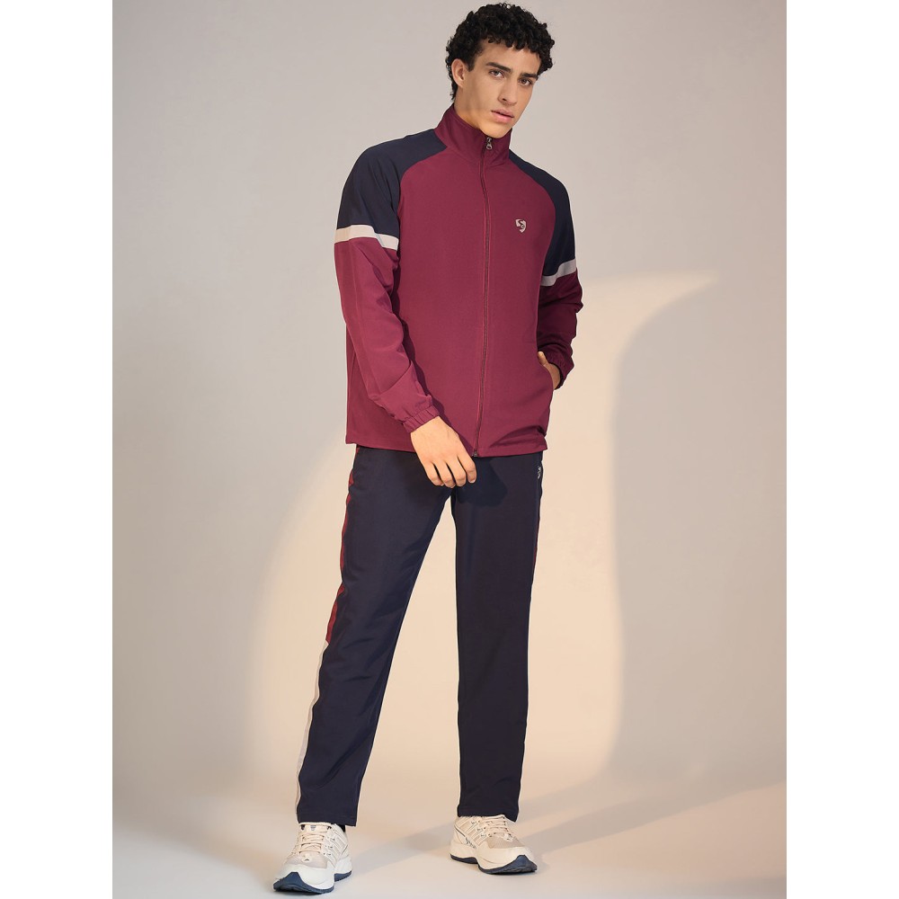 SG TRACKSUIT MEN SG H4MTS8234 MAROON, S, Maroon