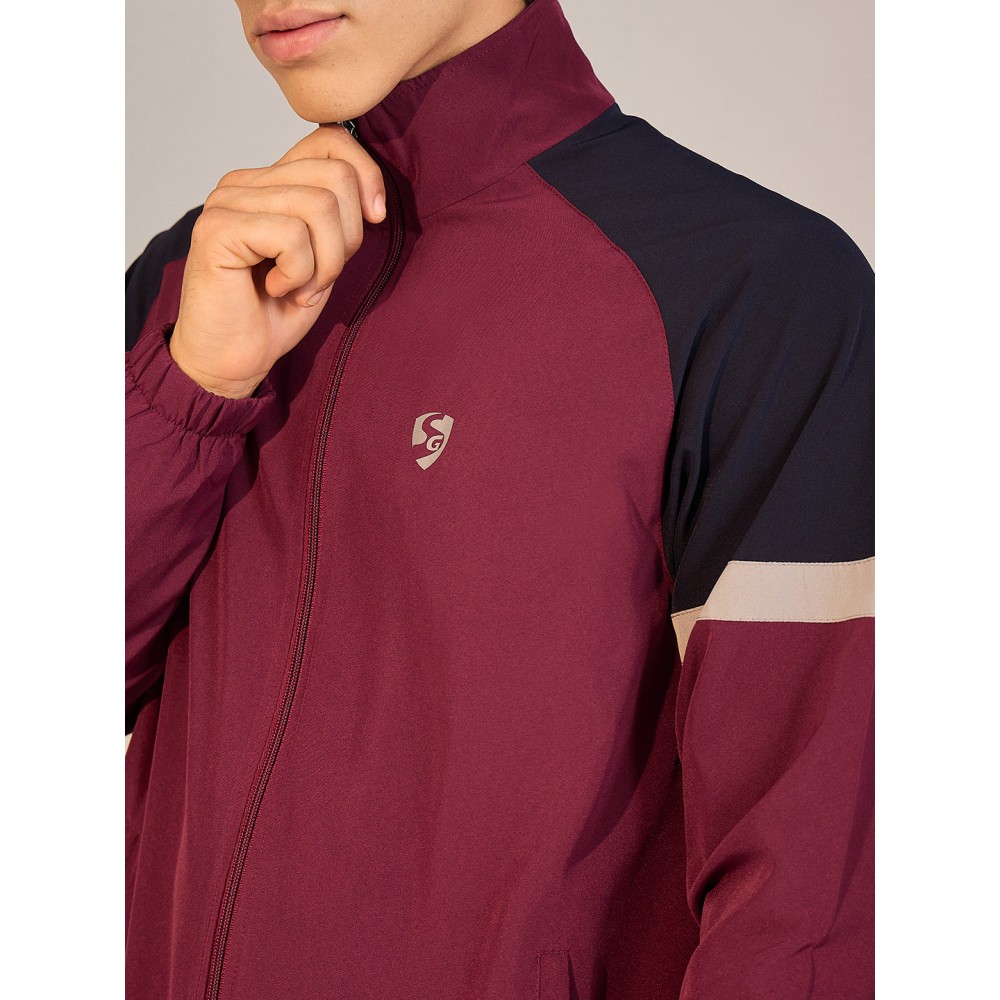 SG TRACKSUIT MEN SG H4MTS8234 MAROON, S, Maroon