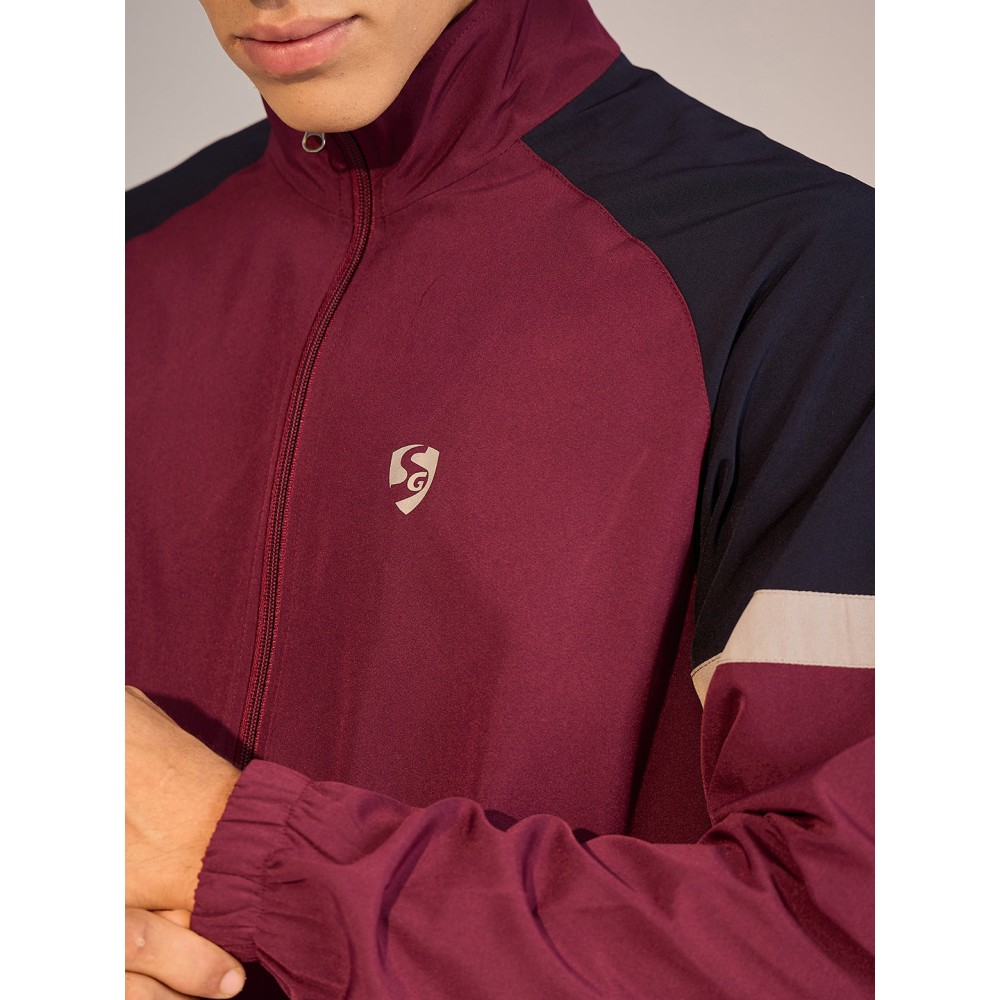 SG TRACKSUIT MEN SG H4MTS8234 MAROON, S, Maroon