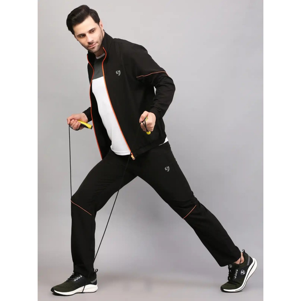 SG TRACKSUIT MEN SG MPMTS0014 BLACK/ORANGE, Black/Orange, S SG TRACKSUIT MEN SG MPMTS0014 BLACK/ORANGE, Black/Orange, S