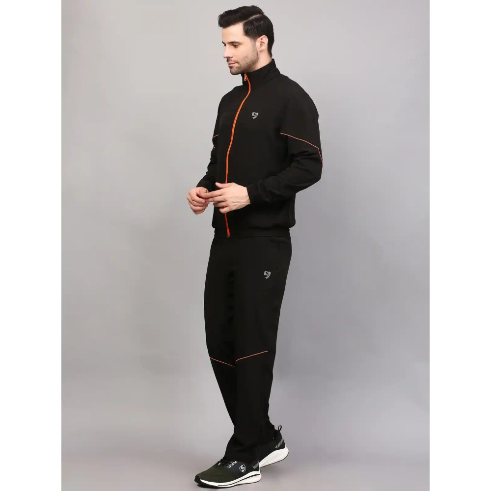 SG TRACKSUIT MEN SG MPMTS0014 BLACK/ORANGE, Black/Orange, S SG TRACKSUIT MEN SG MPMTS0014 BLACK/ORANGE, Black/Orange, S