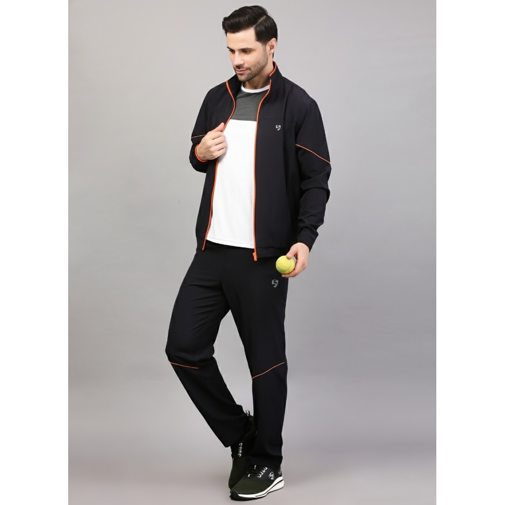 SG TRACKSUIT MEN SG MPMTS0014 NAVY/ORANGE, Navy/Orange, S SG TRACKSUIT MEN SG MPMTS0014 NAVY/ORANGE, Navy/Orange, S