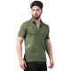SG Men's Olive Polo T-Shirt, Fitness & Training, Jogging, Regular & Fashion Wear, S, Olive