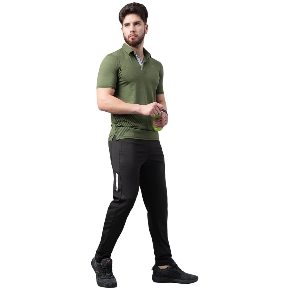 SG Men's Olive Polo T-Shirt, Fitness & Training, Jogging, Regular & Fashion Wear, S, Olive