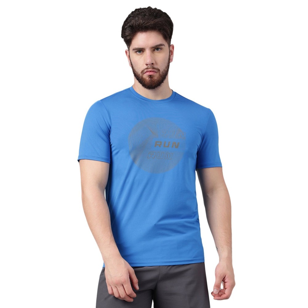 SG Unpar by SG Round Neck Regular Comfort Fit T-Shirt For Mens & Boys, Blue, Fitness & Training, Jogging, Gym Wear & Fashion Wear, S, Blue