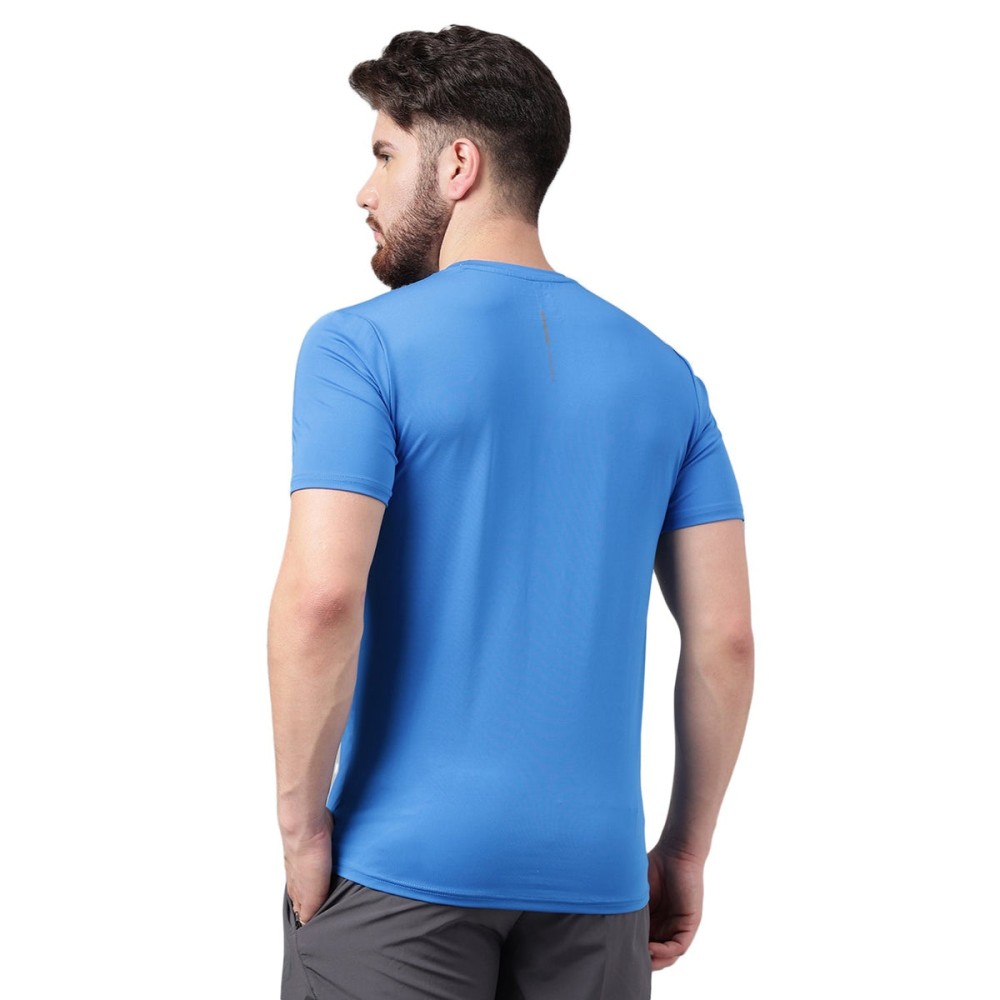 SG Unpar by SG Round Neck Regular Comfort Fit T-Shirt For Mens & Boys, Blue, Fitness & Training, Jogging, Gym Wear & Fashion Wear, S, Blue