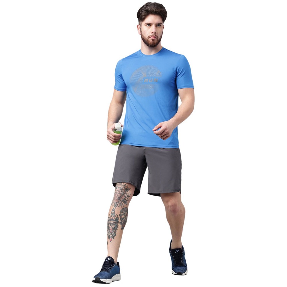SG Unpar by SG Round Neck Regular Comfort Fit T-Shirt For Mens & Boys, Blue, Fitness & Training, Jogging, Gym Wear & Fashion Wear, S, Blue
