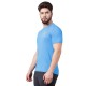 SG Unpar by SG Round Neck Scuba Regular Comfort Fit T-Shirt For Mens & Boys, Blue, Fitness & Training, Jogging, Gym Wear & Fashion Wear, S, Blue