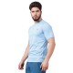 SG Men's Round Neck Sky T-Shirt, Fitness & Training, Jogging, Regular & Fashion Wear, S, Sky