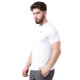 SG Men's Round Neck White T-Shirt, Fitness & Training, Jogging, Regular & Fashion Wear, S, White
