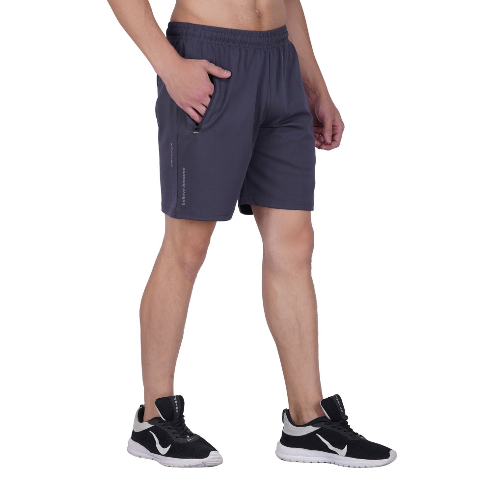 SG Men's Dark Grey Shorts, Fitness & Training, Jogging, Regular & Fashion Wear, S, Dark Grey