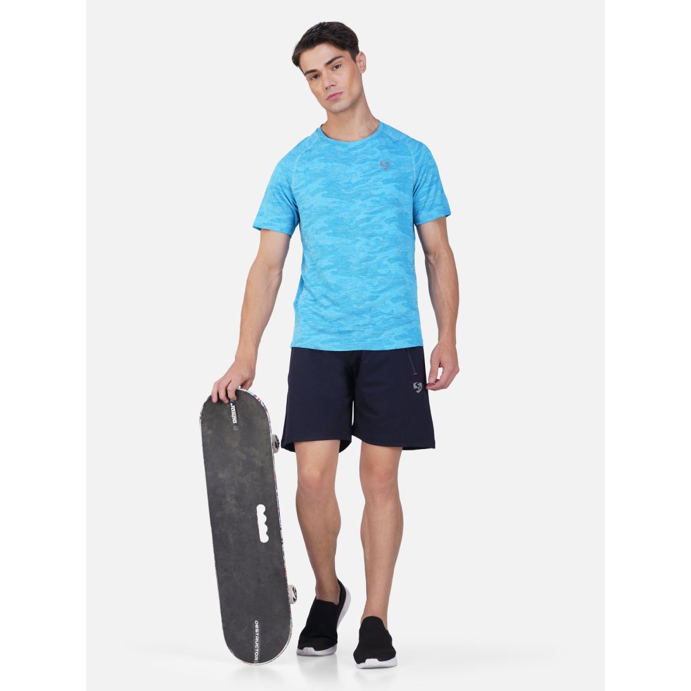 SG Men's Navy Shorts, Fitness & Training, Jogging, Regular & Fashion Wear, S, navy