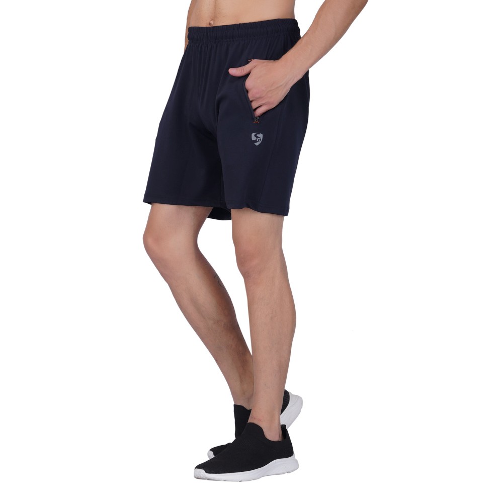 SG Men's Navy Shorts, Fitness & Training, Jogging, Regular & Fashion Wear, S, navy