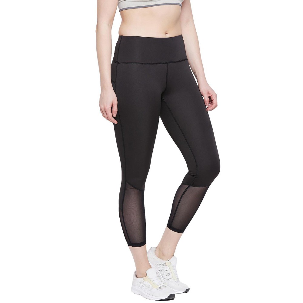 SG Women's Black Tights, Fitness & Training, Jogging, Regular & Fashion Wear, S, Black